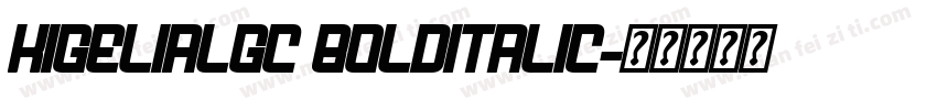 KigeliaLGC BoldItalic字体转换
